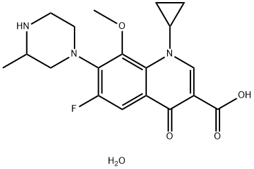 Gatifloxacin Hydrate Struktur