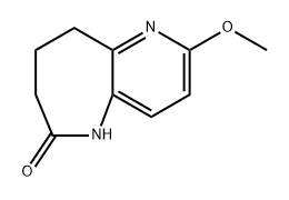 2-Methoxy-8,9-dihydro-5H-pyrido[3,2-b]azepin-6(7H)-one Struktur