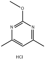 Pyrimidine, 2-methoxy-4,6-dimethyl-, hydrochloride (1:1) Struktur