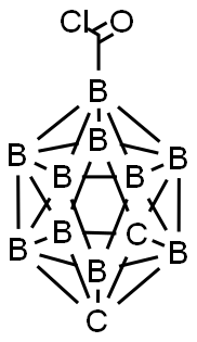 o-Carborane-1-carbonylchloride Struktur