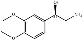 Benzenemethanol, α-(aminomethyl)-3,4-dimethoxy-, (αR)- Struktur