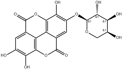 鞣花酸-4-O-阿拉伯糖苷, 624739-20-4, 結(jié)構(gòu)式