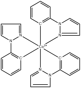 Tris(2-(1H-pyrazol-1-yl)phenyl)cobalt Struktur