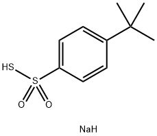 Benzenesulfonothioic acid, 4-(1,1-dimethylethyl)-, sodium salt (1:1) Struktur