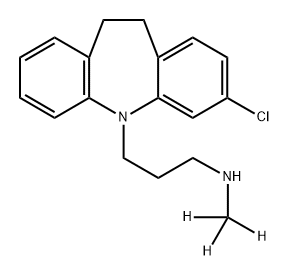 N-Desmethyl Clomipramine D3 Struktur