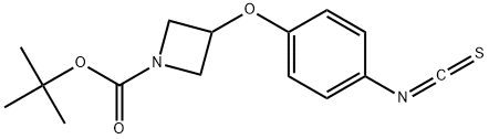 tert-butyl 3-(4-isothiocyanatophenoxy)azetidine-1-carboxylate Struktur