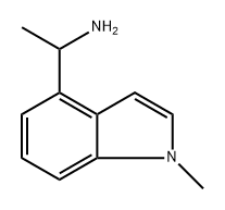 1H-Indole-4-methanamine, α,1-dimethyl- Struktur