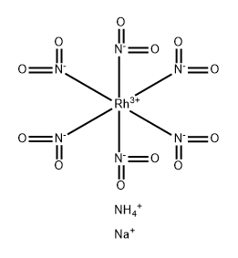 diammonium sodium hexakis(nitrito-N)rhodate Struktur