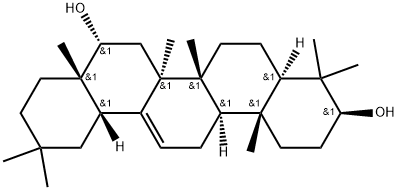 Olean-12-ene-3,16-diol, (3β,16α)- Struktur