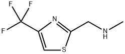 methyl({[4-(trifluoromethyl)-1,3-thiazol-2-yl]methyl})amine Struktur