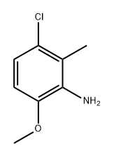 Benzenamine, 3-chloro-6-methoxy-2-methyl- Struktur