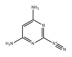 2-Pyrimidinediazonium, 4,6-diamino- Struktur