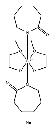 Sodium dicaprolactamato-bis(2-methoxyethoxo)aluminate Struktur