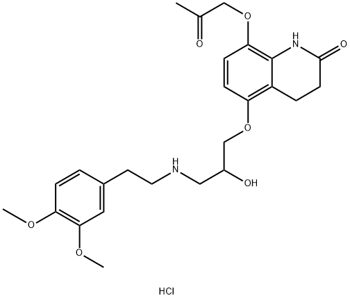 Bometolol Hydrochloride Struktur