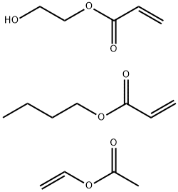 2-Propenoic acid, butyl ester, polymer with ethenyl acetate and 2-hydroxyethyl 2-propenoate Struktur