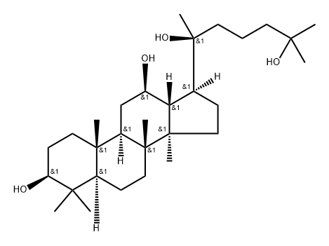 20(S)-25-Hydroxyprotopanaxadiol Struktur