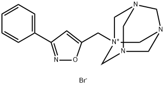 3,5,7-Triaza-1-azoniatricyclo[3.3.1.13,7]decane, 1-[(3-phenyl-5-isoxazolyl)methyl]-, bromide (1:1)