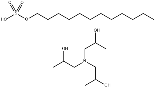 decyl hydrogen sulphate, compound with 1,1',1''-nitrilotripropan-2-ol Struktur