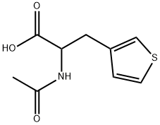 3-Thiophenepropanoic acid, α-(acetylamino)- Struktur