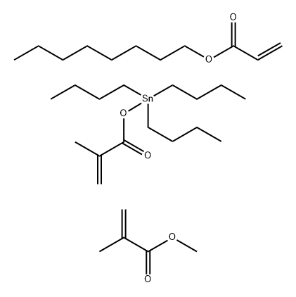 Copolymer of alkyl acrylate, methyl methacrylate and tributyltin methacrylate(alkyl: C=8) Struktur