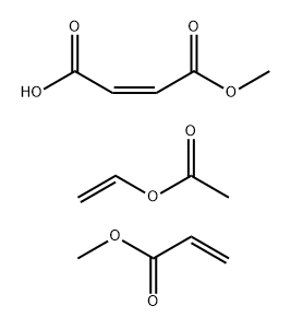 2-Butenedioic acid (2Z)-, monomethyl ester, polymer with ethenyl aceta te and methyl 2-propenoate, sodium salt Struktur