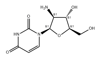 2'-Amino-2'-deoxy--D-arabinouridine 結(jié)構(gòu)式