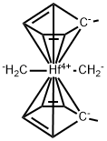 二(甲基-Η5-環(huán)戊二烯)二甲基鉿 結(jié)構(gòu)式