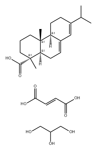 2-BUTENEDIOIC ACID (E)-, REACTION PRODUCTS WITH ABIETIC ACID, ESTERS WITH GLYCEROL Struktur