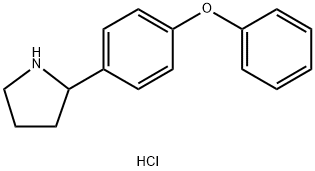 Pyrrolidine, 2-(4-phenoxyphenyl)-, hydrochloride (1:1) Struktur