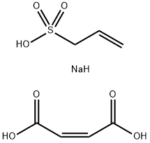 2-Butenedioic acid (2Z)-, polymer with sodium 2-propene-1-sulfonate Struktur