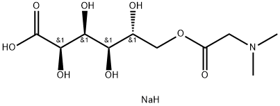 D-Gluconic acid, 6-ester with N,N-dimethylglycine, monosodium salt (9CI) Struktur