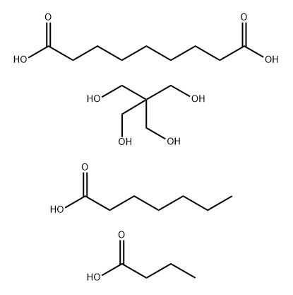 Nonanedioic acid, mixed esters with butyric acid, heptanoic acid and pentaerythritol Struktur