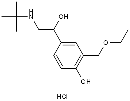 Levalbuterol Related Compound E HCl Struktur