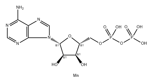 Adenosine 5'-(trihydrogen diphosphate), manganese(2+) salt (1:1) Struktur