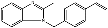 1-[(4-Ethenylphenyl)methyl]-2-methyl-1H-benzimidazole Struktur