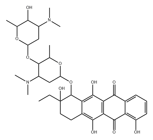 Roseorubicin B Struktur