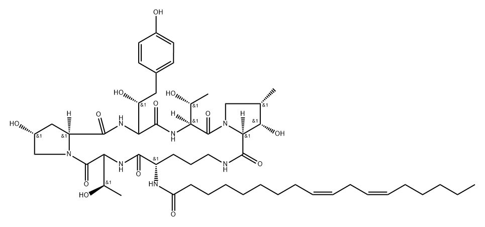 Echinocandin D Struktur