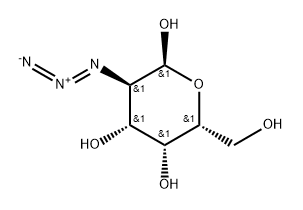 2-azido-2-deoxy-α-D-Galactopyranose Struktur