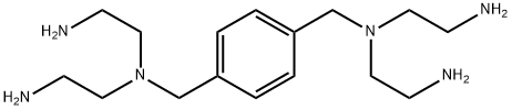 N1,N1'-(1,4-phenylenebis(methylene))bis(N1-(2-aminoethyl)ethane-1,2-diamine) HCl salt Struktur