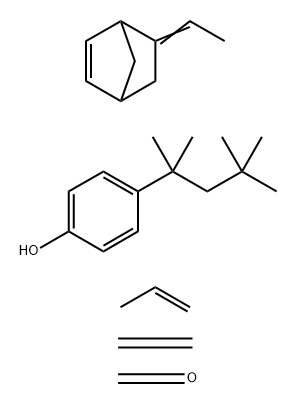 Formaldehyde, polymer with 4-(1,1,3,3-tetramethylbutyl)phenol, vulcanization products with ethylene-5-ethylidenebicyclo2.2.1hept-2-ene-propene polymer and polypropylene Struktur