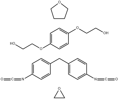 2,2'-[1,4-Phenylenebis(oxy) bis-ethanol, polymer wtih 1,1'-methylenebis[4-iso-cyanatobenzene], oxirane and tetrahydro-furan Struktur