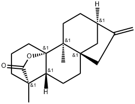 (4R)-10-Hydroxy-9α-methyl-20-norkaur-16-en-18-oic acid 18,10-lactone