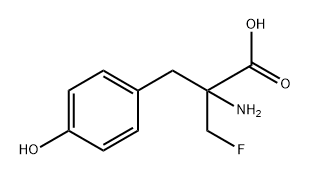 alpha-monofluoromethyl-4-tyrosine Struktur