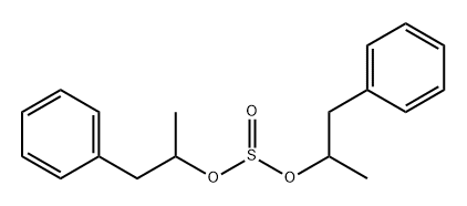 Sulfurous acid bis(α-methylphenethyl) ester Struktur