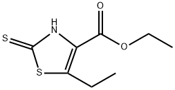 ethyl 5-ethyl-2-mercaptothiazole-4-carboxylate Struktur