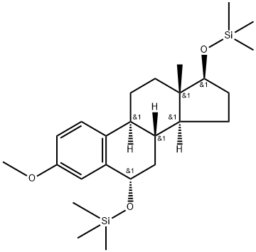 3-Methoxy-6α,17β-bis[(trimethylsilyl)oxy]estra-1,3,5(10)-triene Struktur