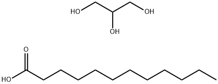 1,2,3-Propantriol, Homopolymer, Dodecanoat, mittlere Molmasse ca. 400-600 g/mol (400-600 d) Struktur