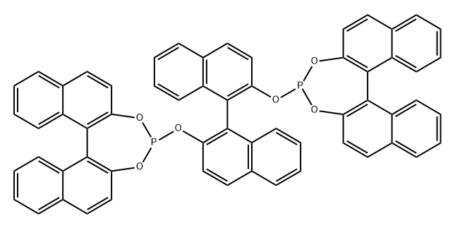 Dinaphtho[2,1-d:1',2'-f][1,3,2]dioxaphosphepin, 4,4'-[(1R)-[1,1'-binaphthalene]-2,2'-diylbis(oxy)]bis-, (11bS,11'bS)- Struktur