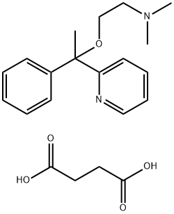 Butanedioic acid, compd. with (+)-N,N-dimethyl-2-[1-phenyl-1-(2-pyridinyl)ethoxy]ethanamine (1:1) (9CI) Struktur