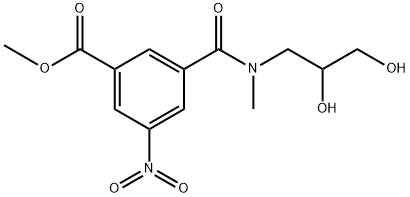 Benzoic acid, 3-[[(2,3-dihydroxypropyl)methylamino]carbonyl]-5-nitro-, methyl ester Struktur